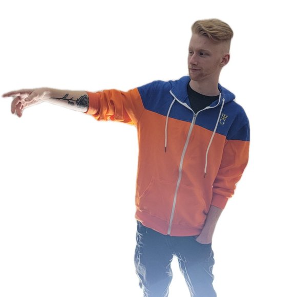 Orange and Blue Aramark Giffen Hoodie - Picture 3 of 5